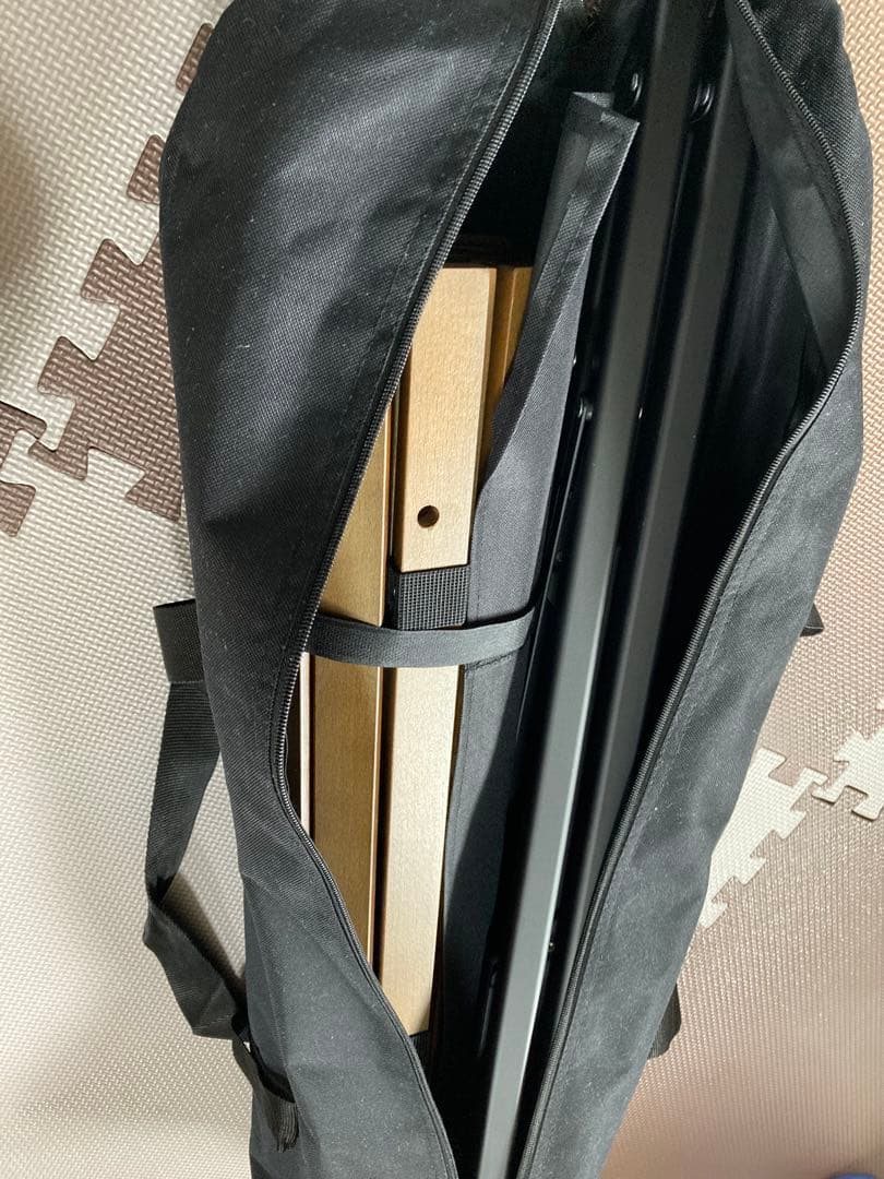 クイックキャンプ　ウッドロールローテーブル　90✕60