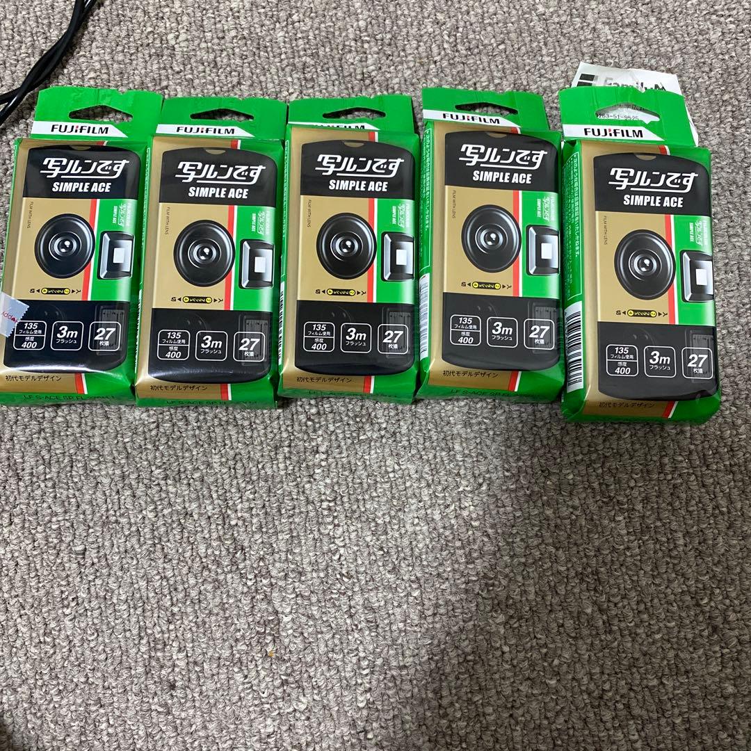FUJIFILM SIMPLE ACE 使い捨てカメラ 5本セット