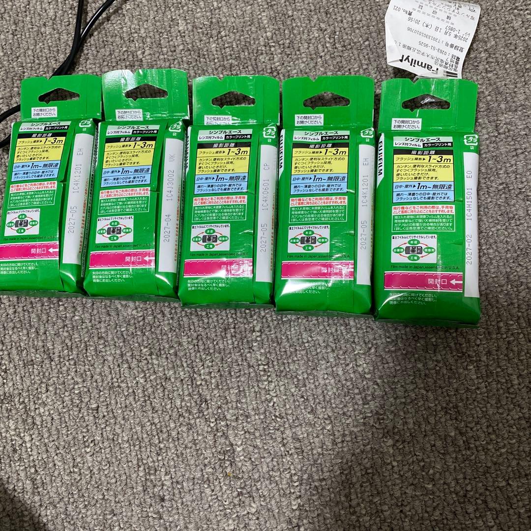 FUJIFILM SIMPLE ACE 使い捨てカメラ 5本セット