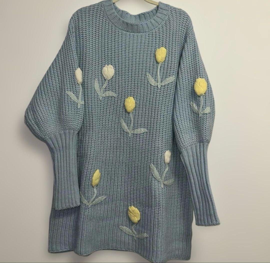 CANDY STRIPPER TULIP LOVER KNIT ワンピース