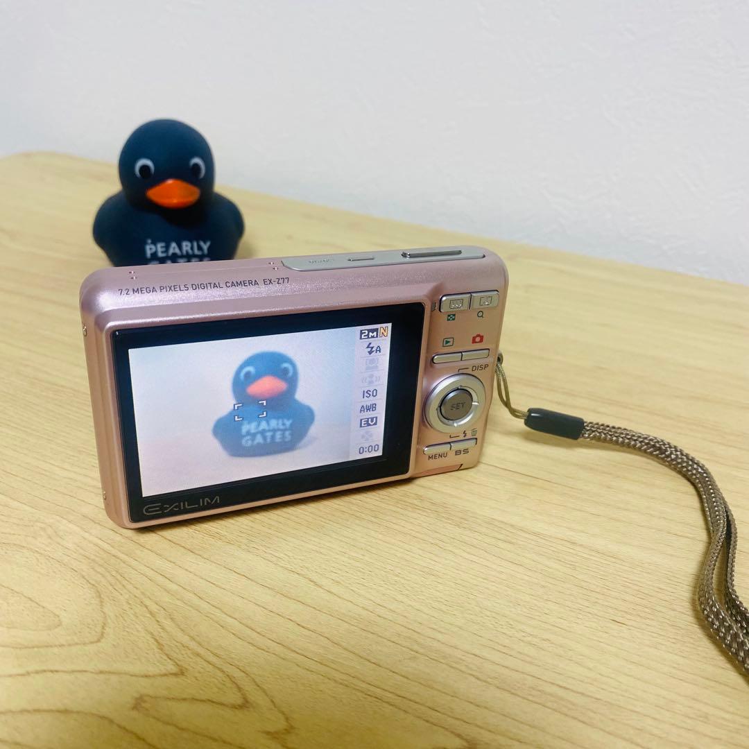 【美品】CASIO カシオ　EXILIM EX-Z77 ピンク デジカメ