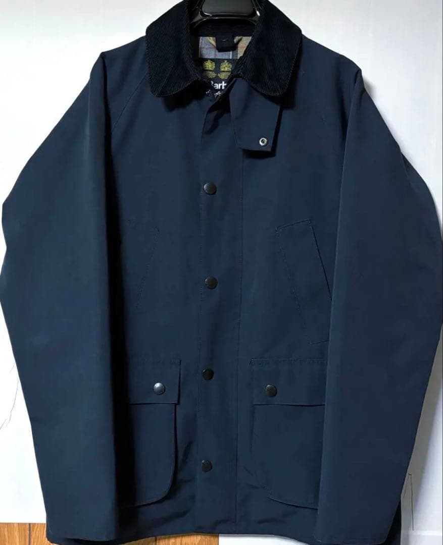 ニ*ク様 Barbour bedale SL ネイビー ノンオイル　non wa