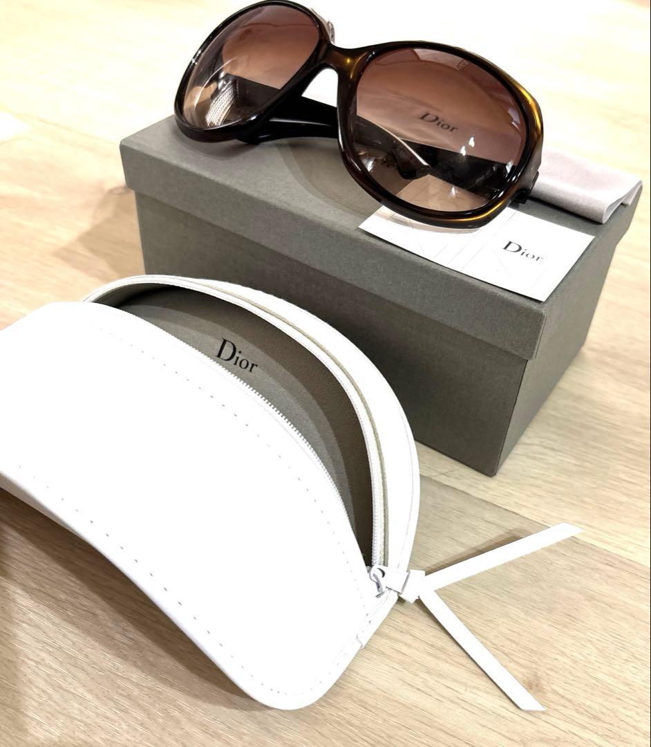 Dior ブラウン サングラス グロッシー　付属品付き