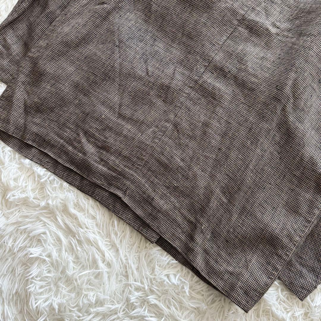 【コムデギャルソンオム】テーラードジャケット　リネン100% S カーキ　ダブル