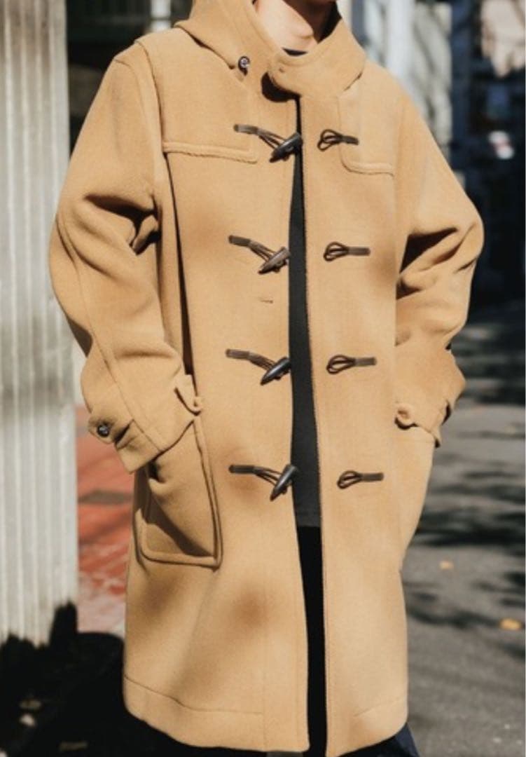 インバーティア　ベージュ ダッフルコート　サイズ42