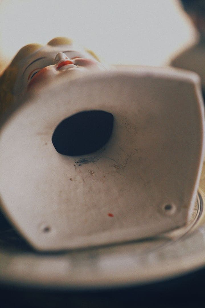 アンティーク チャイナヘッドドール ブロンド ビスクドール ブライス 蚤の市