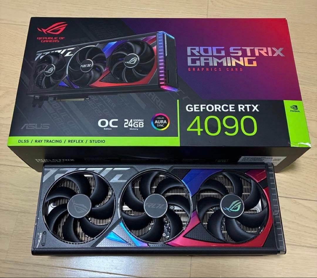 ASUS ROG RTX 4090 ヒートシンク　ファン　バックプレート　LED