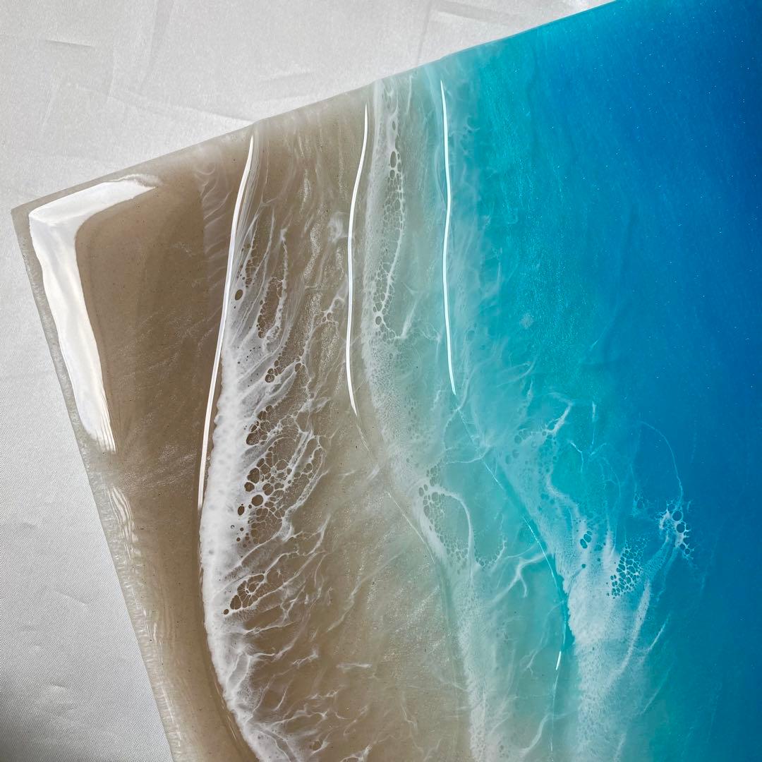 レジンアート　海アート　オーシャンアート　インテリアパネル