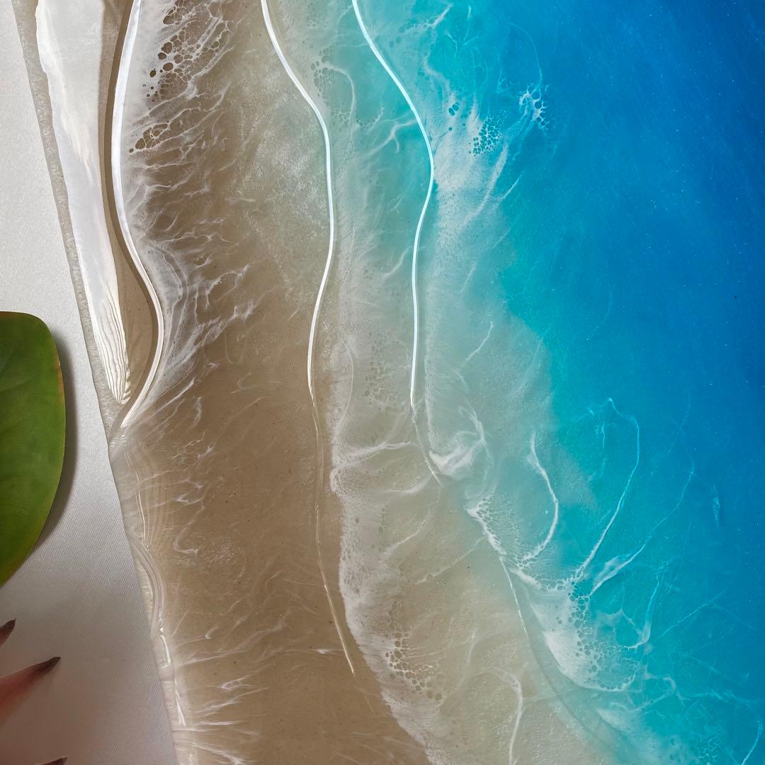 レジンアート　海アート　オーシャンアート　インテリアパネル