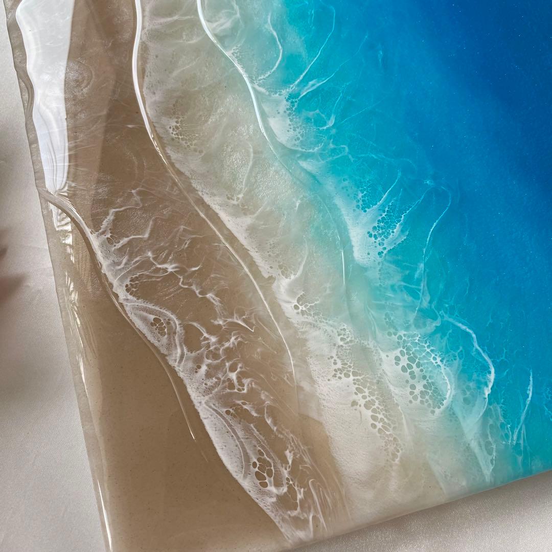 レジンアート　海アート　オーシャンアート　インテリアパネル