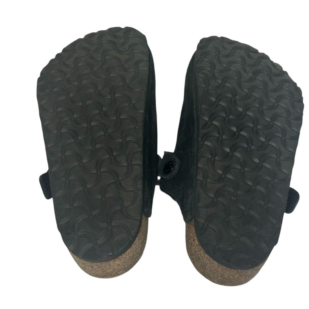 極美品　ビルケンシュトック　ボストンスエード　シアリング　ブラック24.5cm