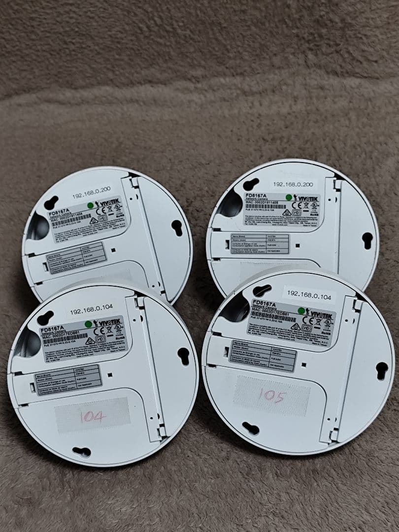 VIVOTEK FD8167A ドーム型カメラ 4台セット
