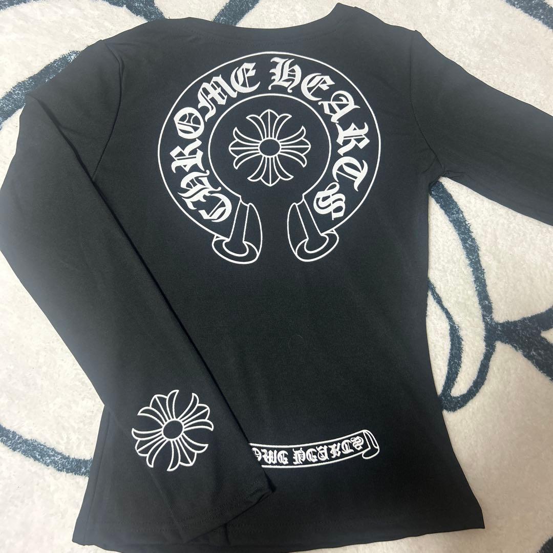 クロムハーツ ロングスリーブTシャツブラックMサイズ