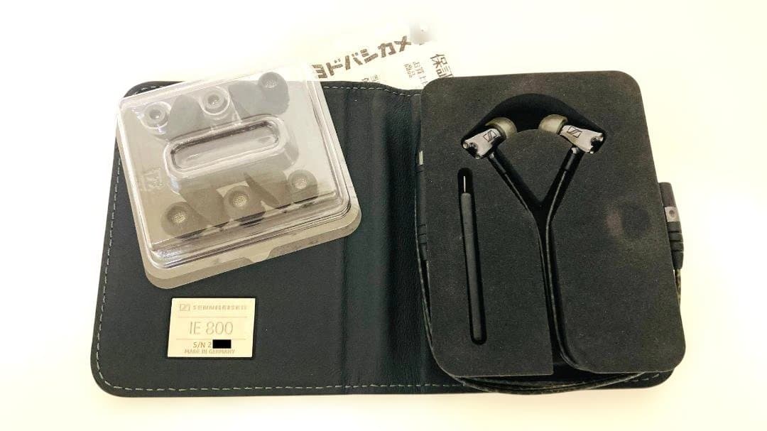 2014年購入のIE800　購入店のレシートあり