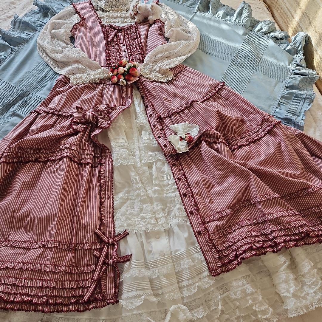 ★ピンクハウス★【未使用に近い】❤️ピコフリルがたっぷりのワンピース✨綿ブロード