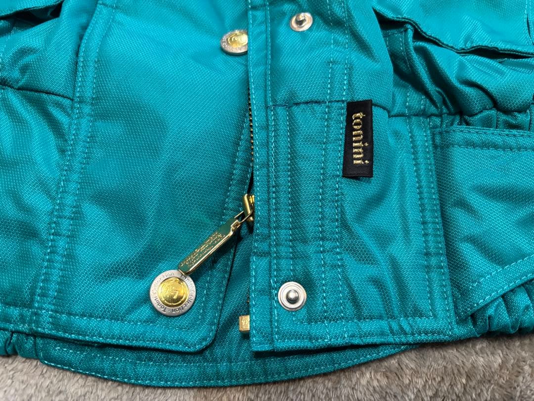 スキーウェアレディース　ターコイズ ジャケット 11号　靴下x2 他6点セット