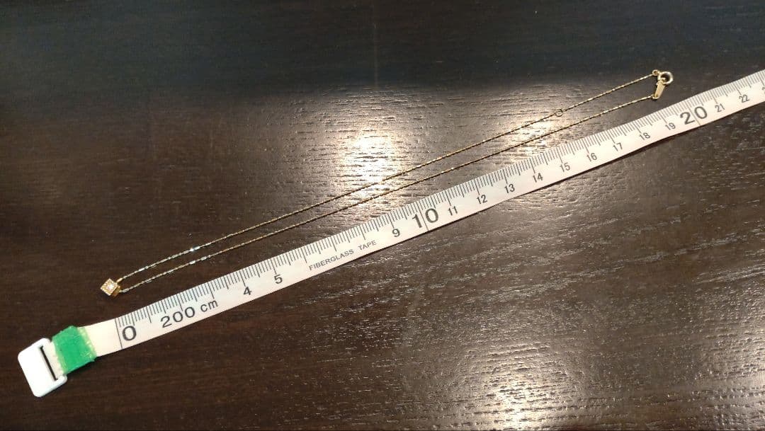 中古　agete　18金ダイヤモンドネックレス