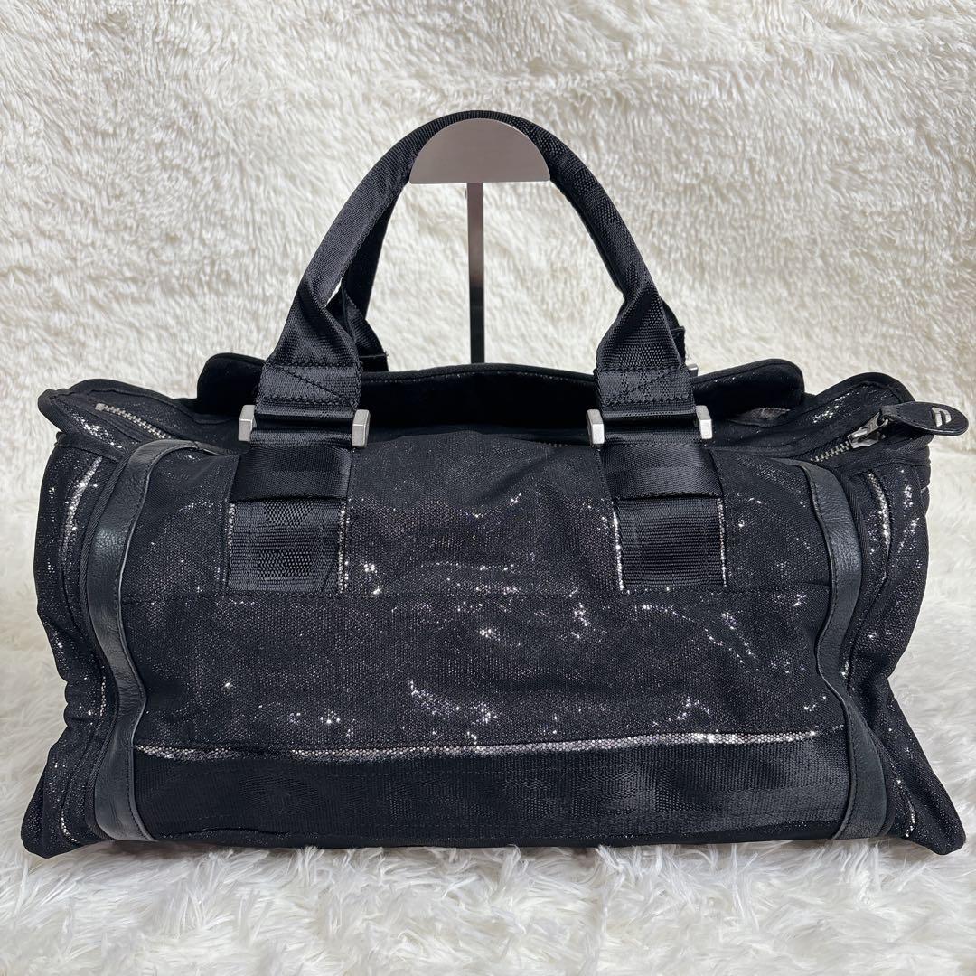レア✨ DIESEL ボストンバッグ 牛革 ラメ 黒 y2k archive
