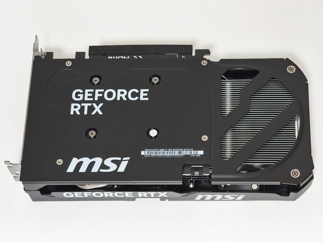 【ほぼ新品】MSI GeForce RTX 5060 Ti 16G