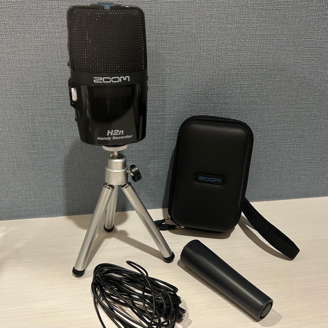Zoom H2n ハンディレコーダー専用三脚＋ケース付き