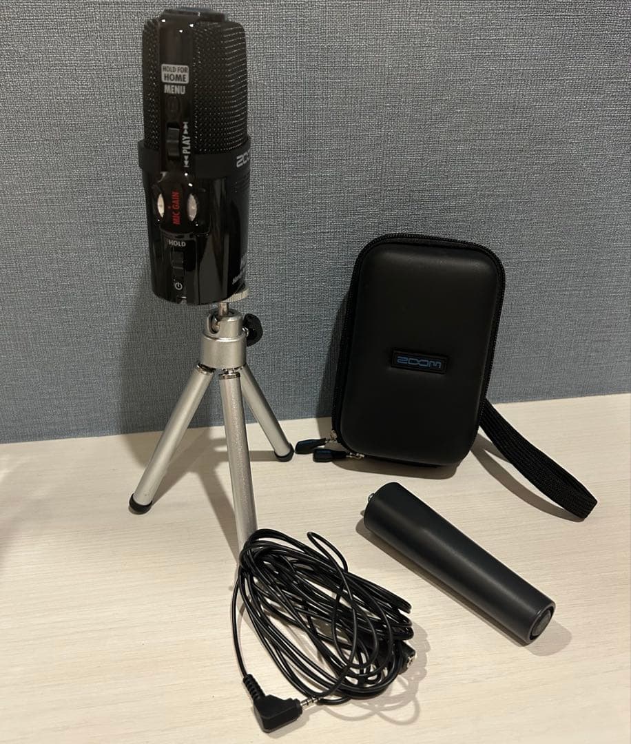 Zoom H2n ハンディレコーダー専用三脚＋ケース付き