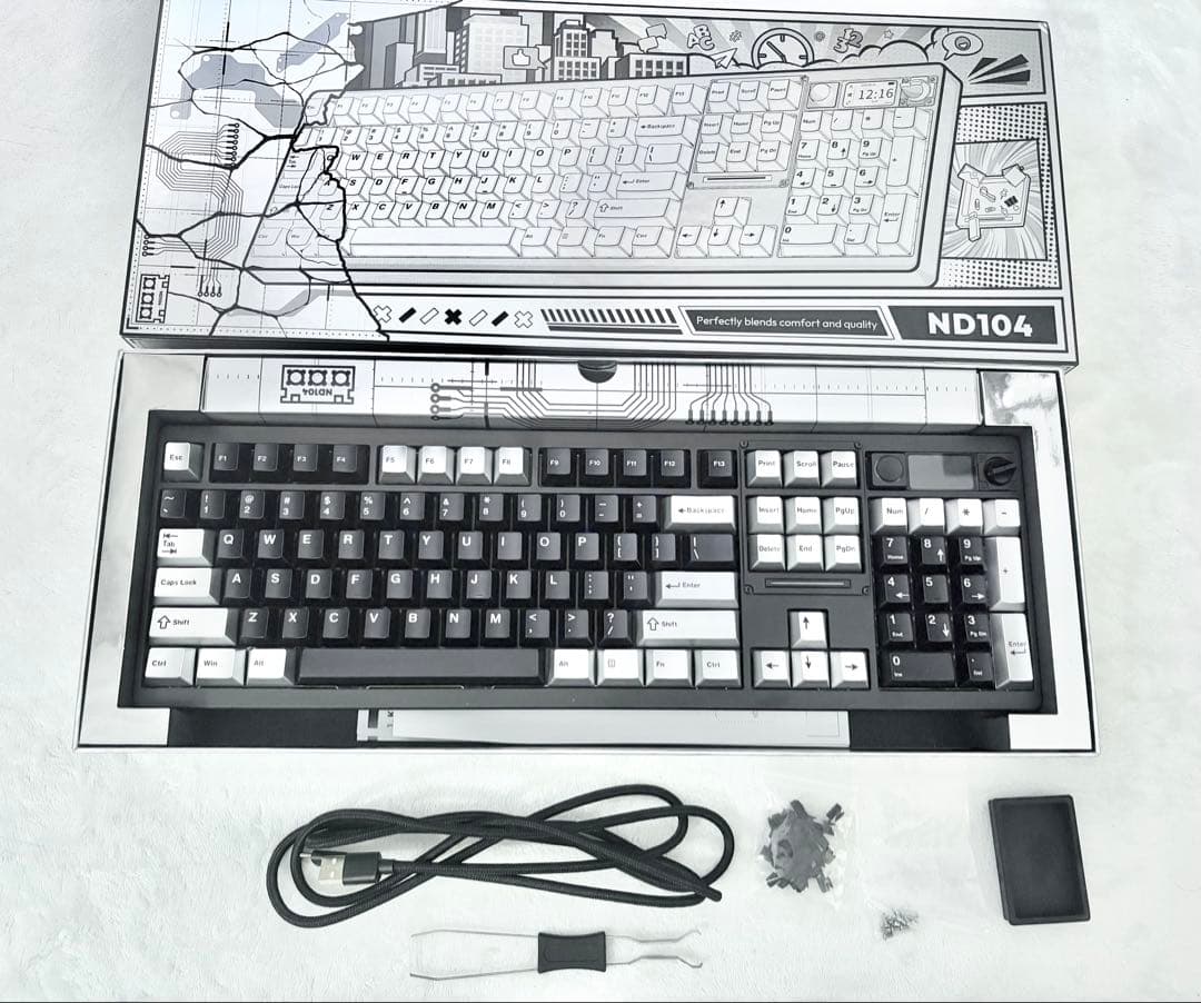 Chilkey ND104 USBキーボード ブラック