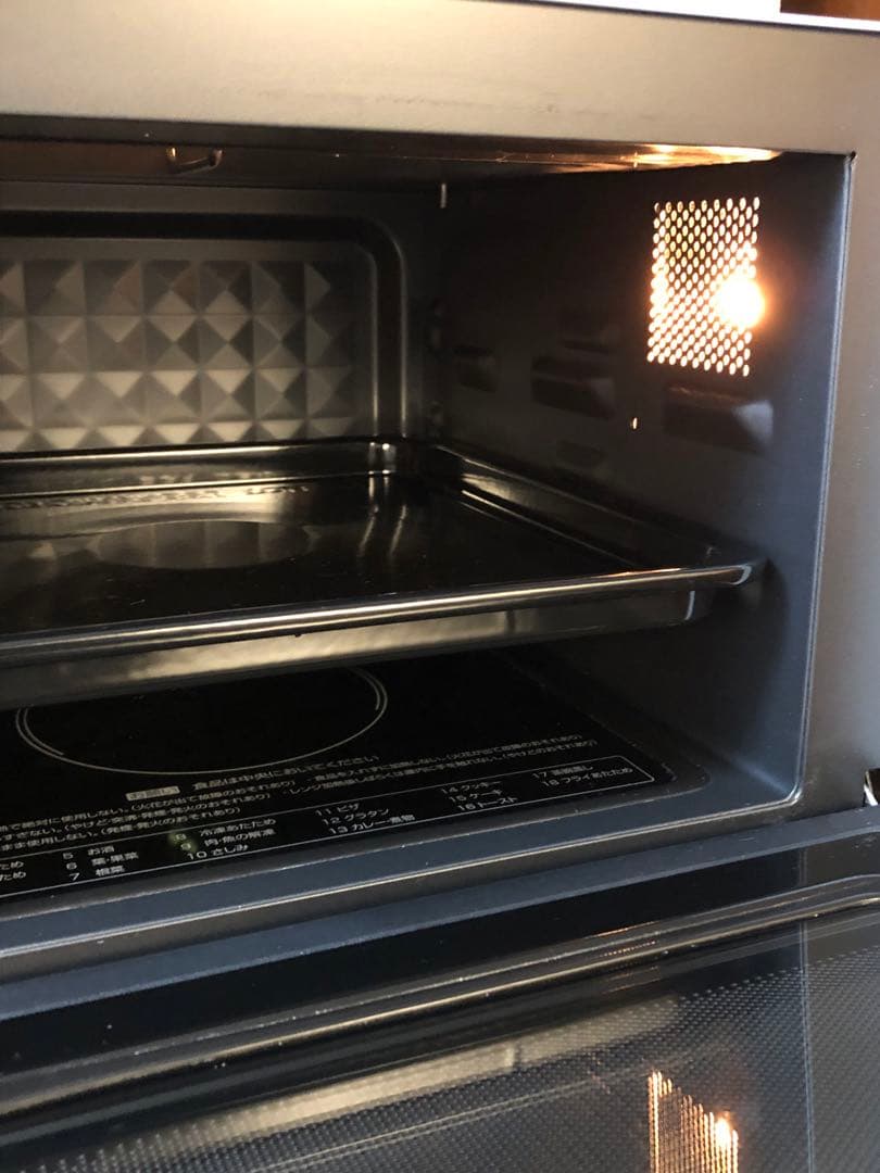 【美品】24年製 オーブンレンジ YAMAZEN NERP-F0181TV(w)