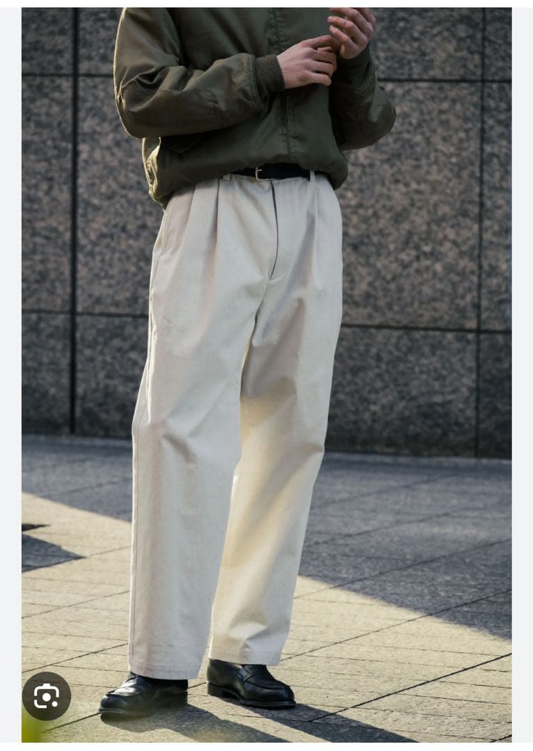 a.presse 22SS chino trousers ベージュ2