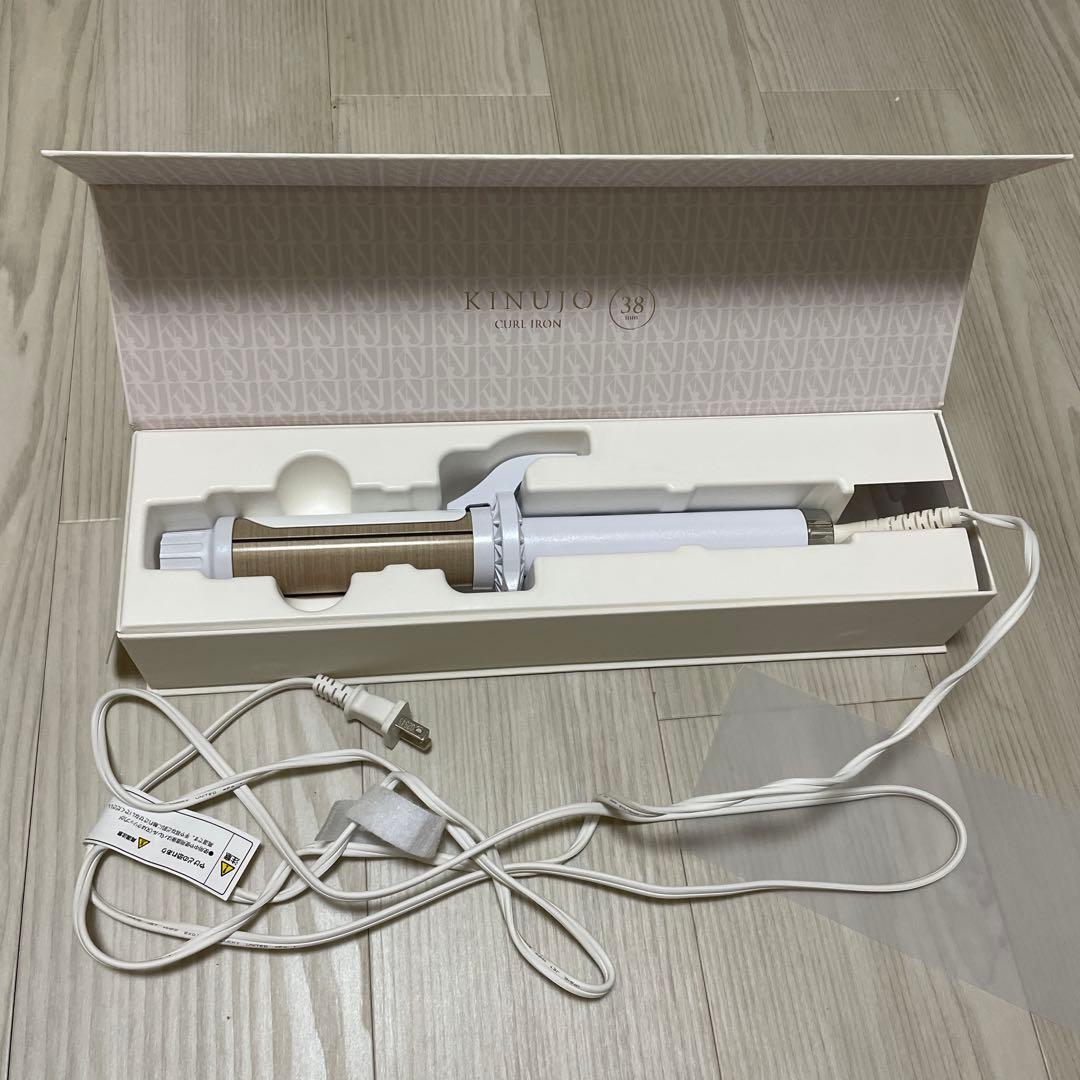 KINUJO 絹女 カールアイロン コテ 38mm EDION購入 保証期間内