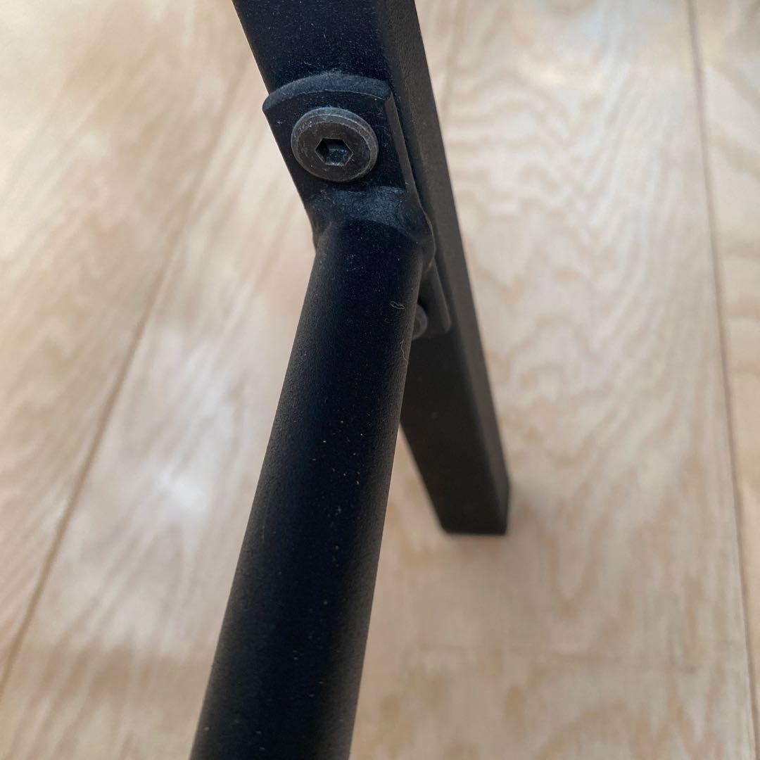 ★美品★アイアン×ウッドシングルベッドフレーム　パイプベッド