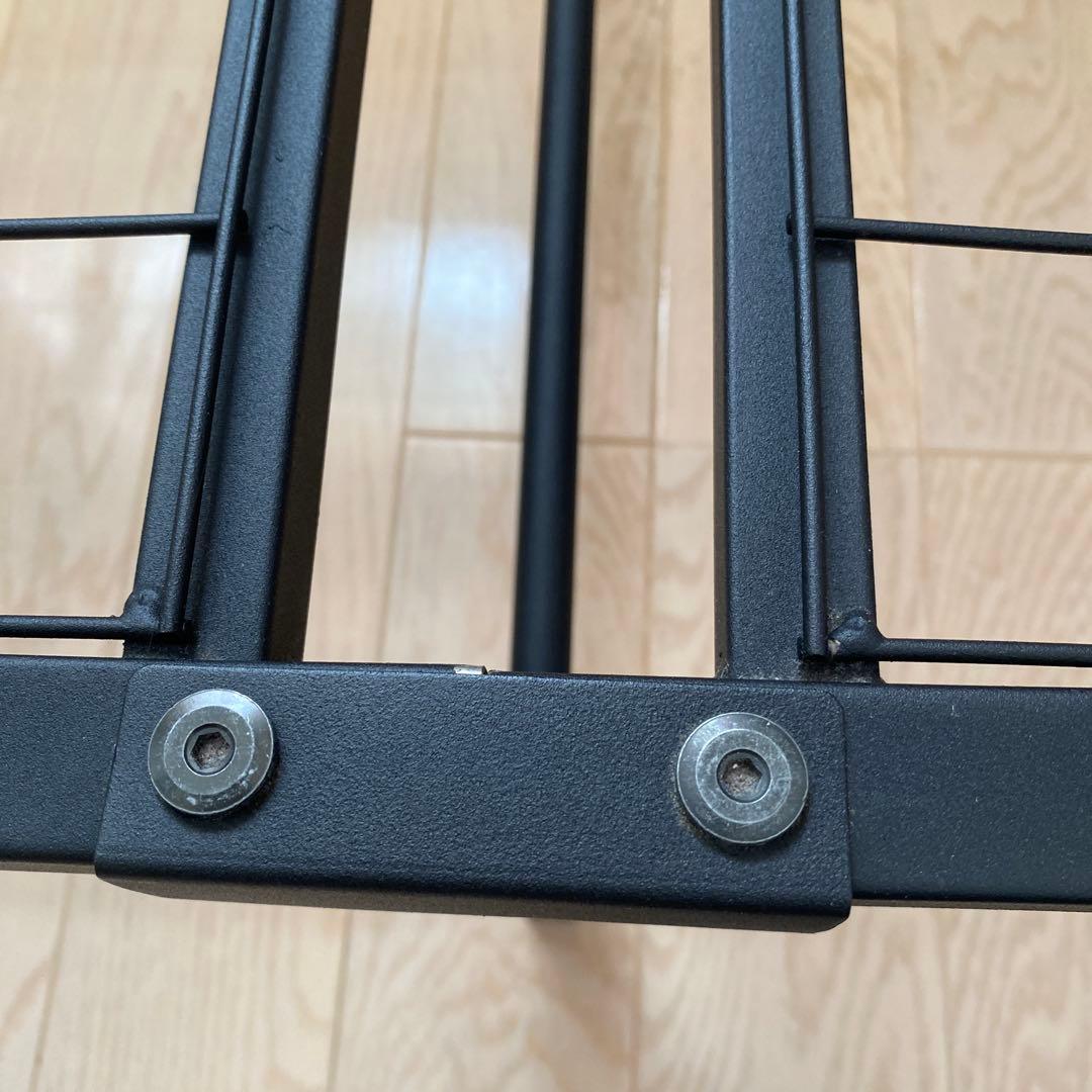 ★美品★アイアン×ウッドシングルベッドフレーム　パイプベッド