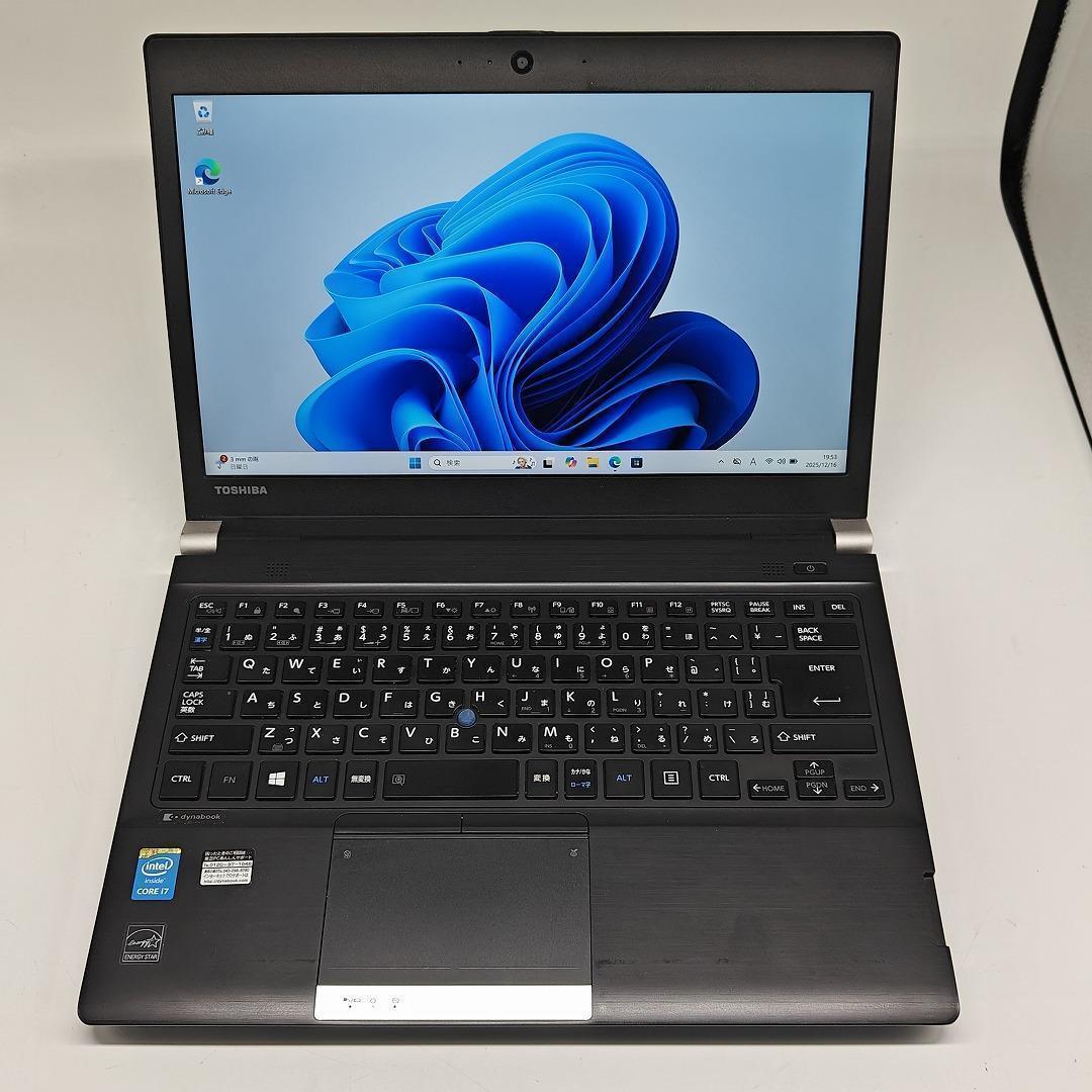 【東芝】R73 高速i7 新品SSD512GB 16GB ブラック ノートPC