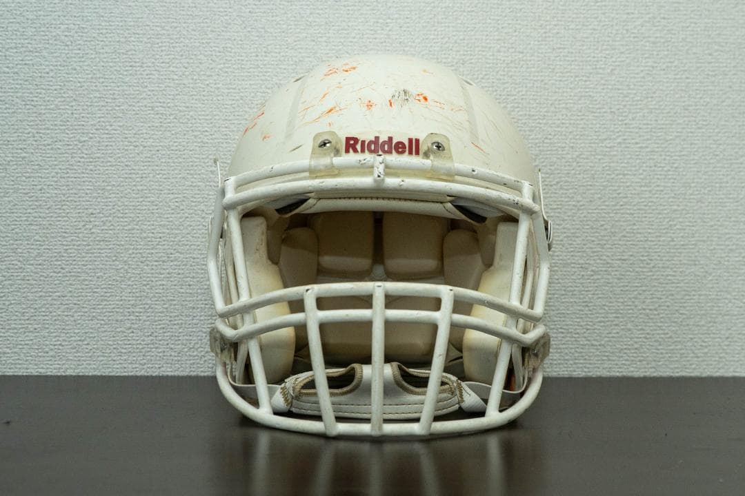 Riddell ホワイトアメリカンフットボール ヘルメットMサイズ