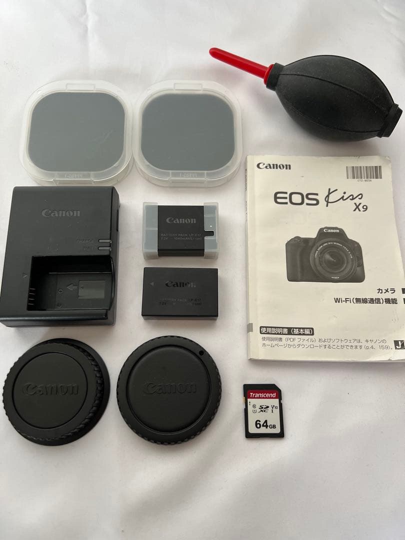 美品canon EOS kiss X9 キャノン　ダブルズームレンズセット