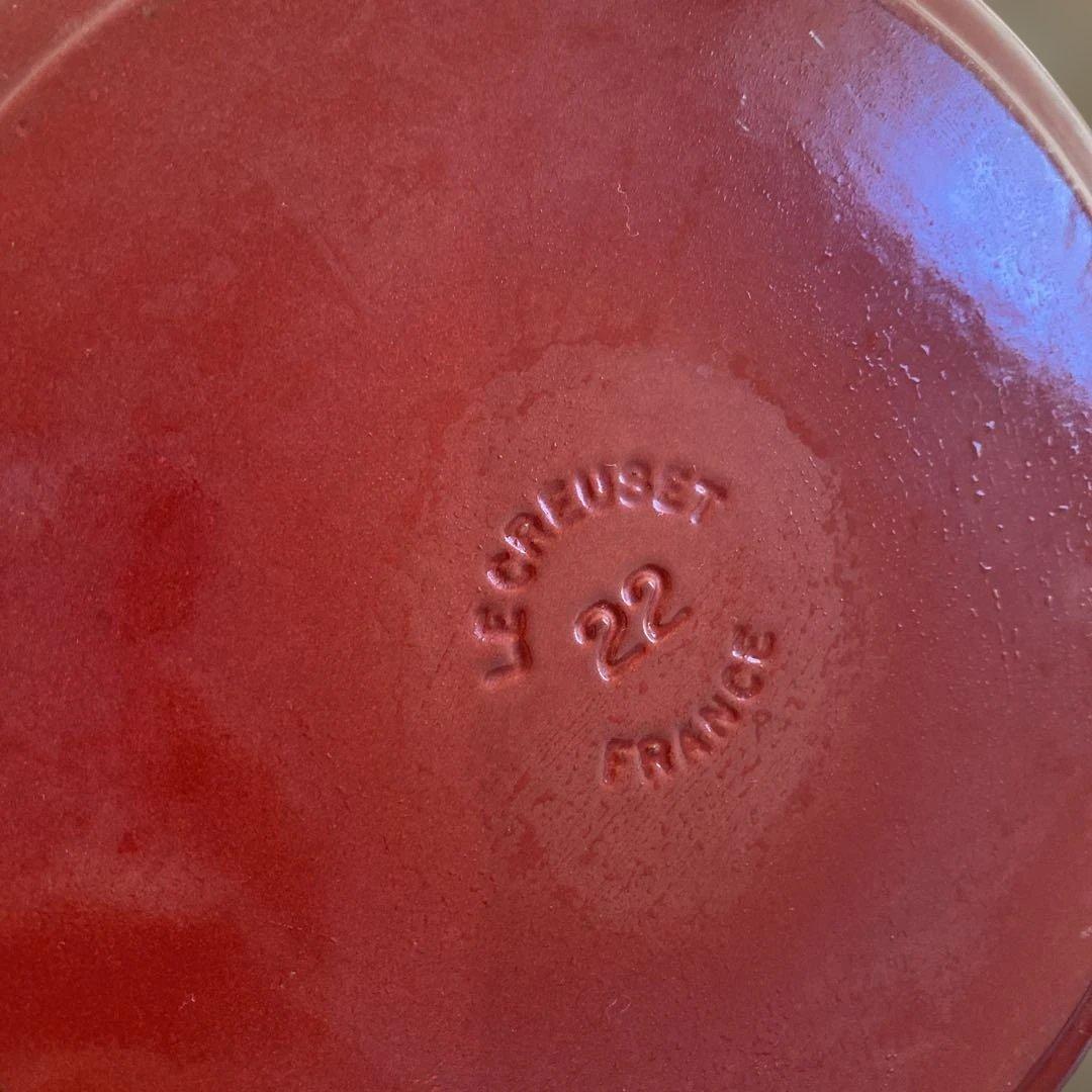 ル・クルーゼLE CREUSET ココットロンド 赤22cmルクルーゼ