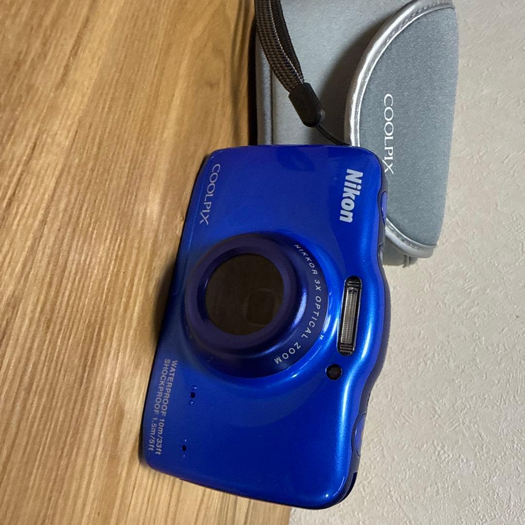 Nikon COOLPIX S32 デジタルカメラ 青