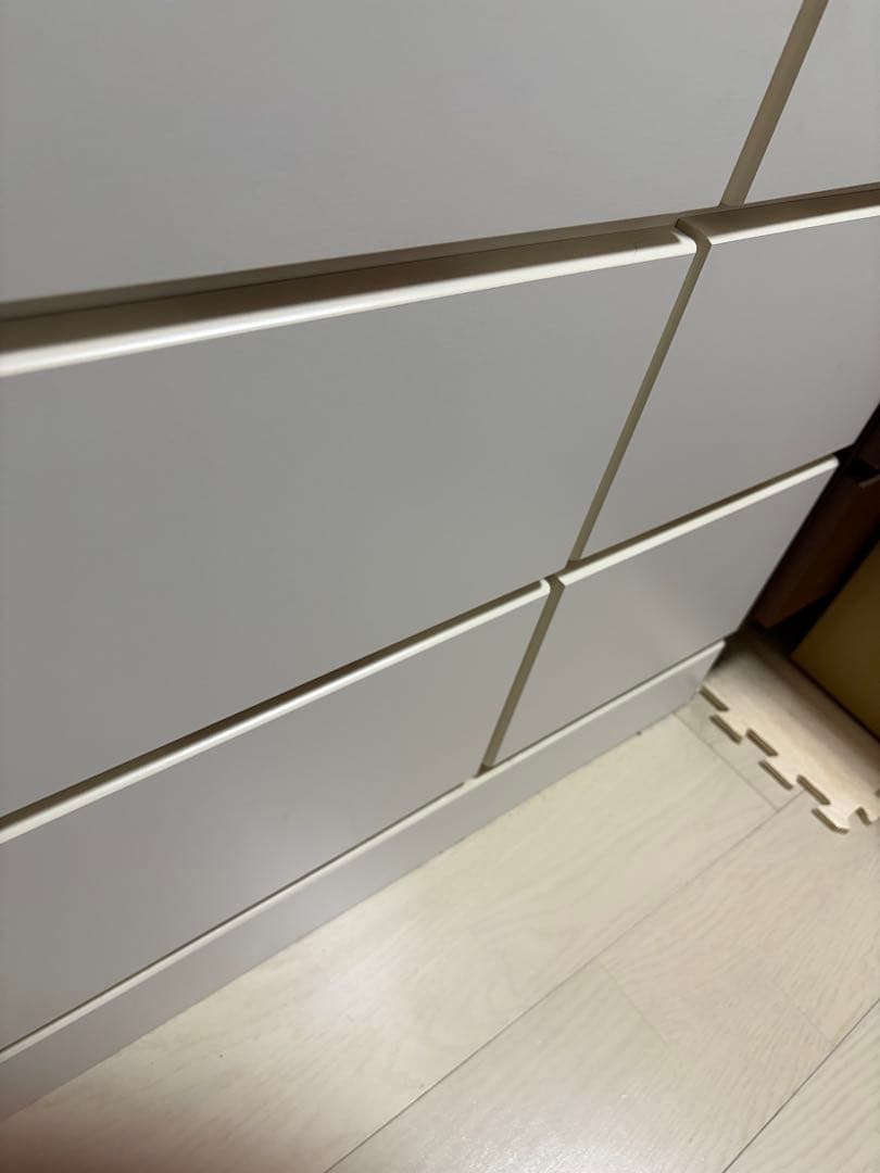 ホワイト 6段チェスト