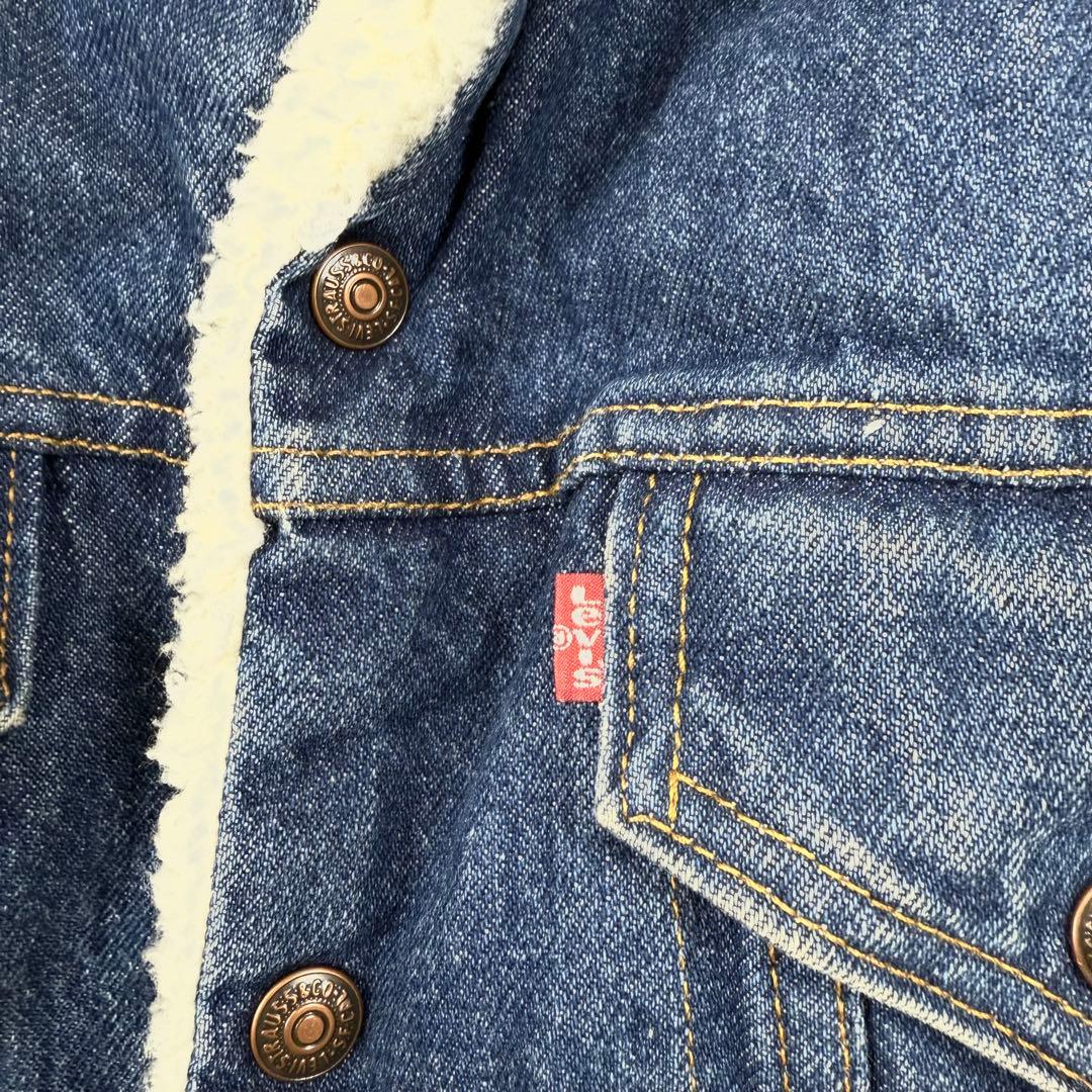 80's USA製 Levi's リーバイス70608デニムボアジャケット42R