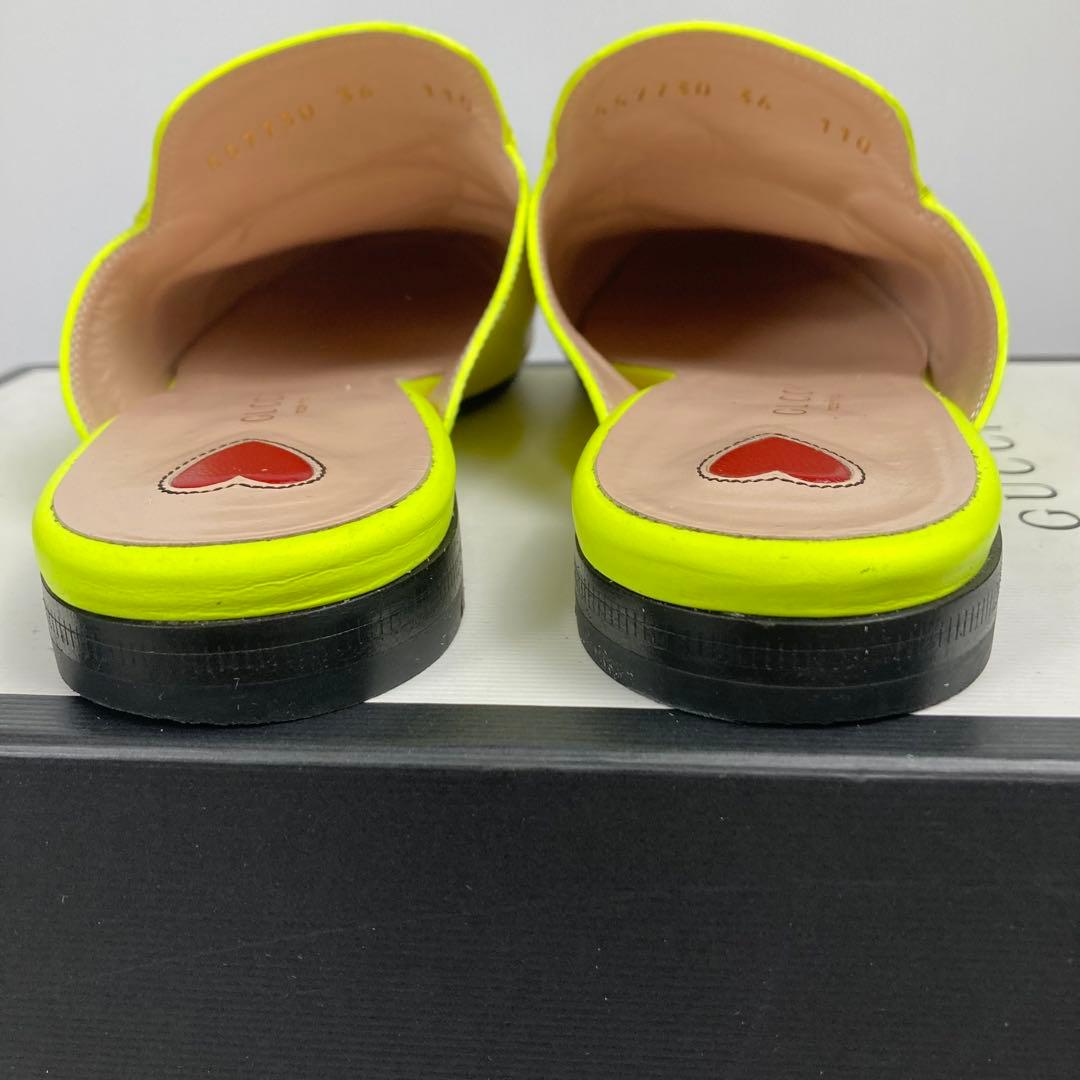 GUCCI グッチ　レザー　ホースビット　プリンスタウン　36 イエロー