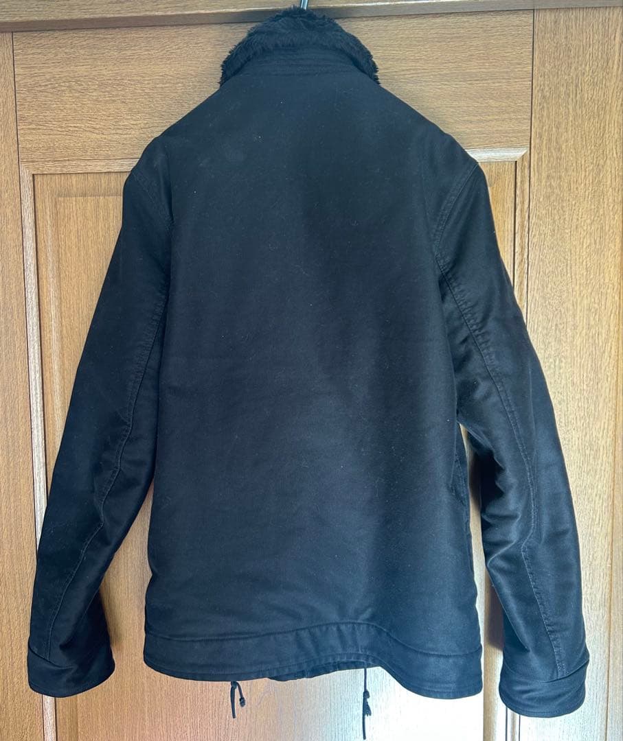 ワコマリア　ブラックミリタリージャケット ボア　ブラック