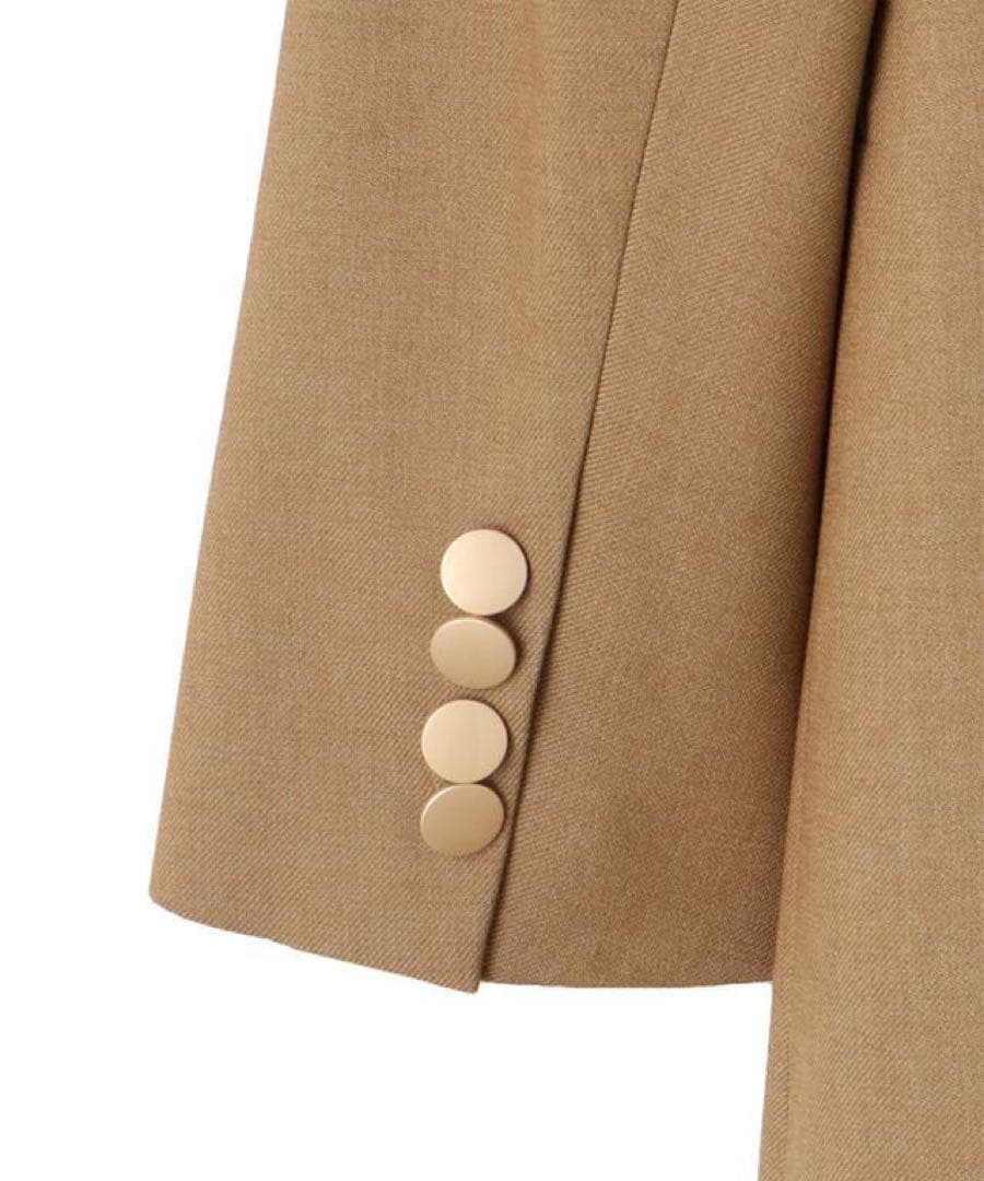 JENNE ジェンヌ　モダンロングジャケット　キャメル　Mサイズ