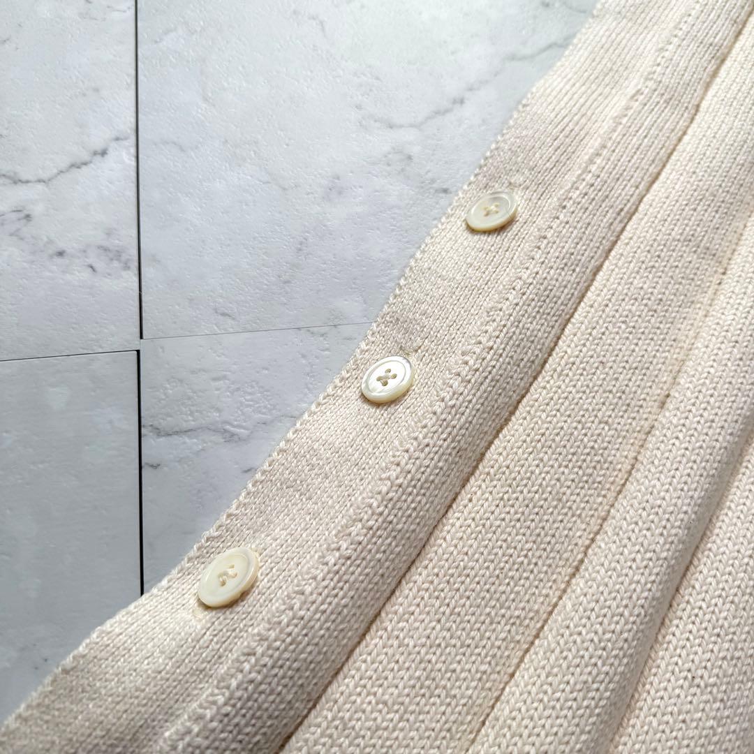 新品 PRISTINE ニットベスト ジレ M オーガニックコットン タグ付き