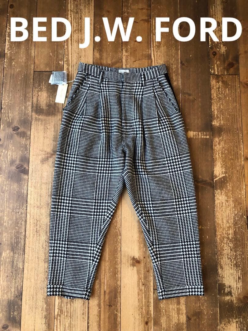 BED J.W. FORD ベッドフォード ウールパンツ 新品未使用 1 千鳥