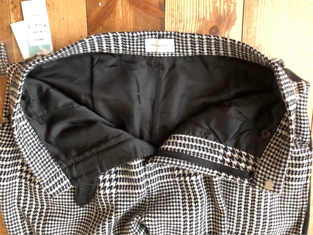 BED J.W. FORD ベッドフォード ウールパンツ 新品未使用 1 千鳥