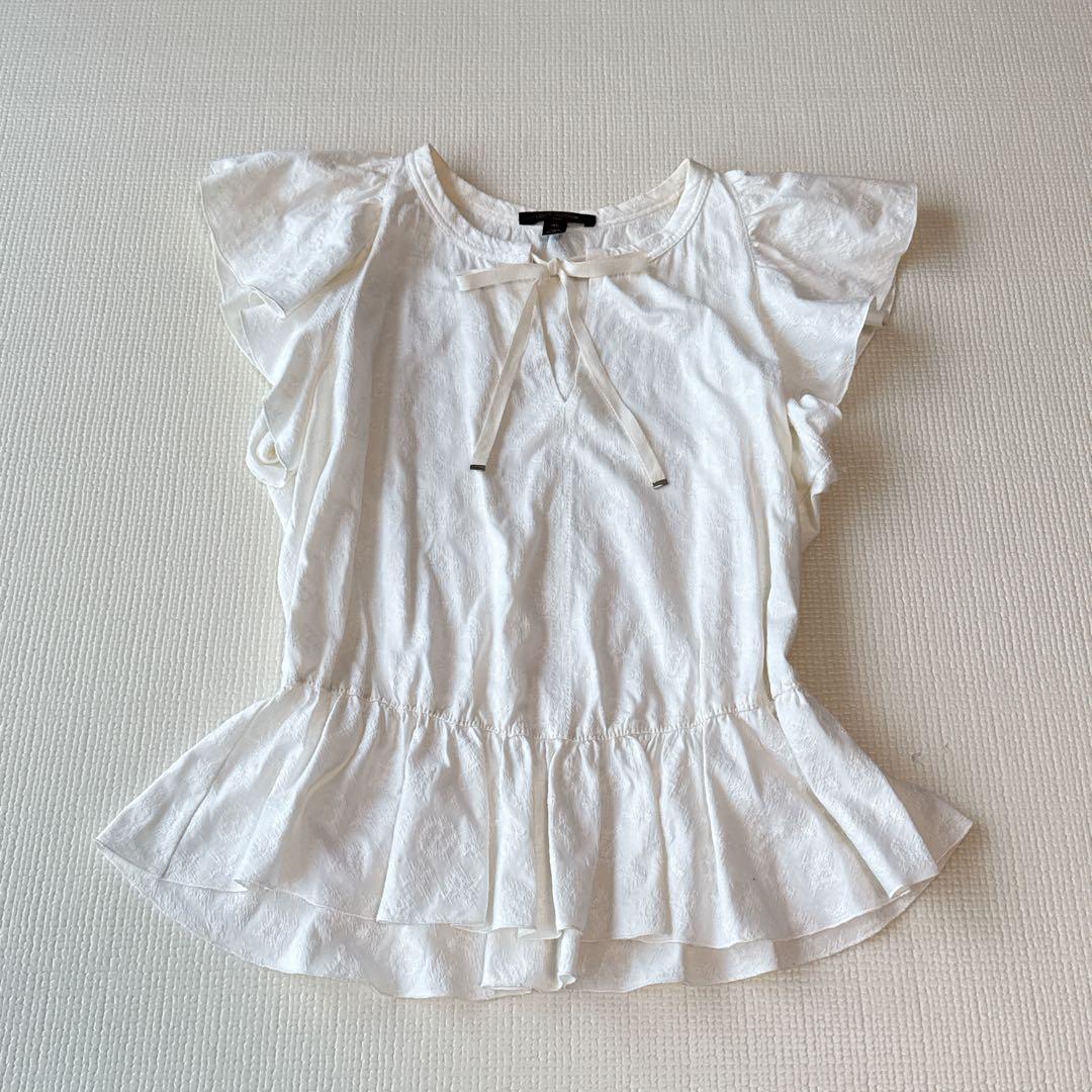 ルイヴィトン　LOUIS VUITTON カットソー　ペプラム　ノースリーブ