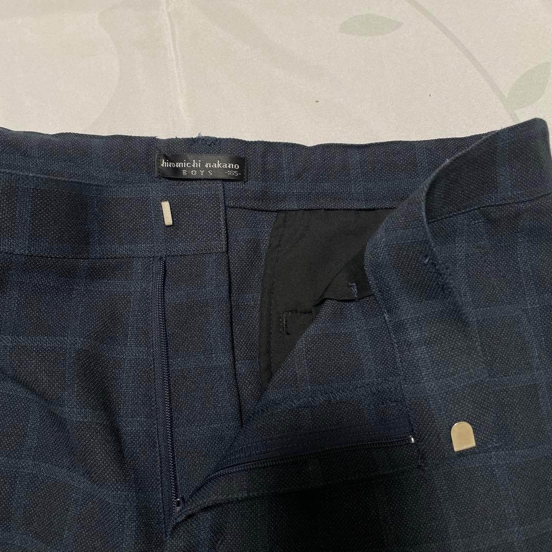 男の子 165cmフォーマルスーツ ネイビー シャツ・ネクタイ付き