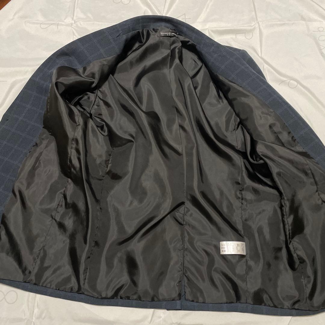 男の子 165cmフォーマルスーツ ネイビー シャツ・ネクタイ付き