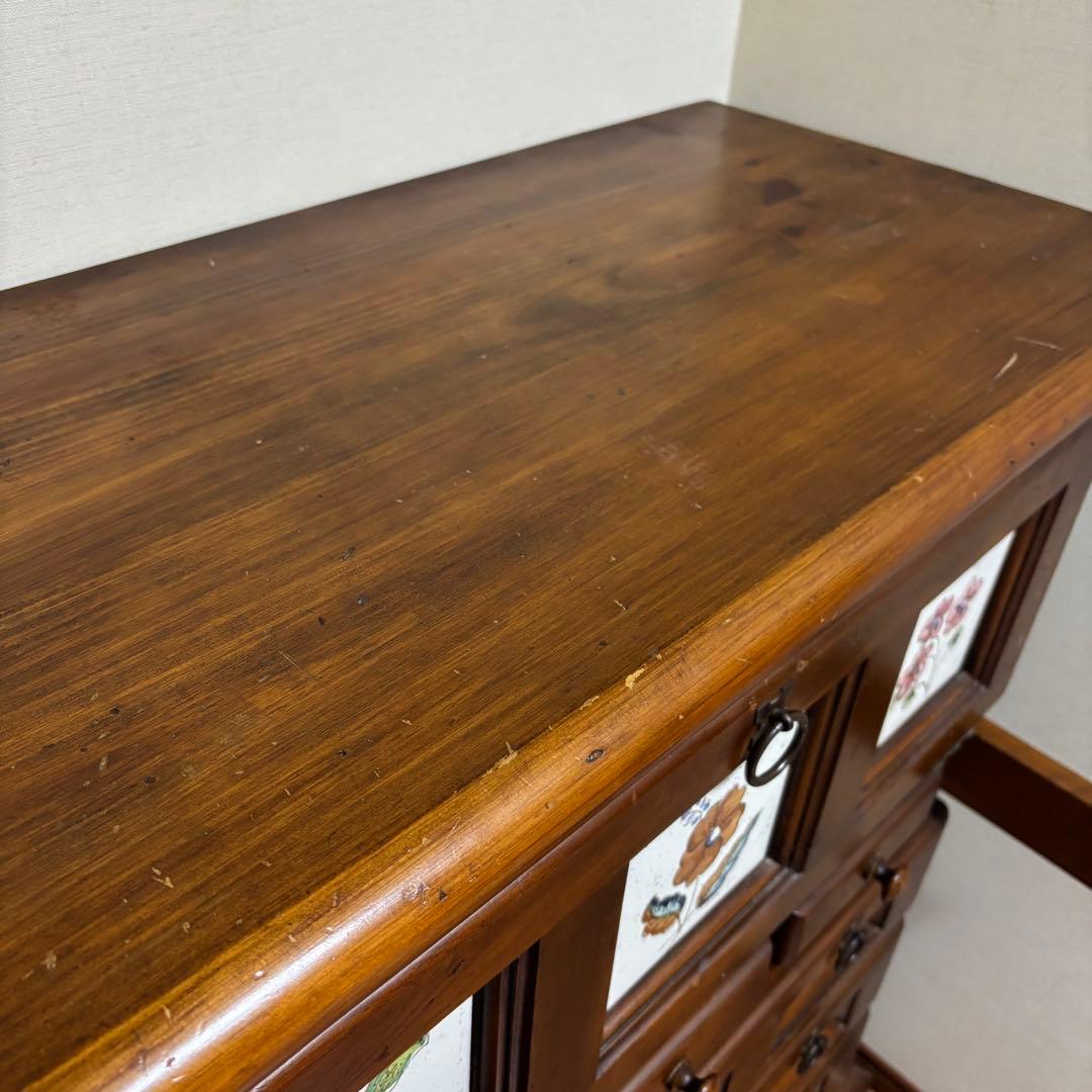 バレンシア ライティングビューロー イタリア製 アンティーク 引き出し 収納