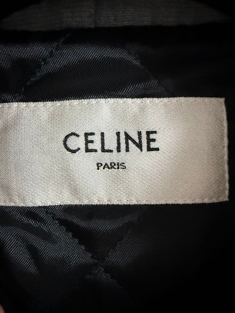 CELINE | CHECKED WOOL HOODED フード付きシャツ