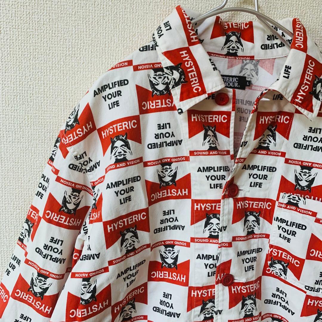 HYSTERIC GLAMOUR カバーオール　総柄 デビルガール　L